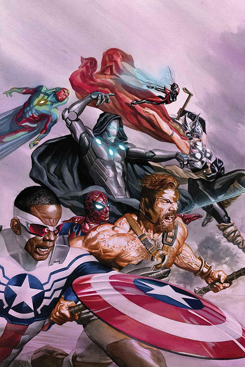 Poster Heróis Marvel - Alex Ross - Comics - Quadrinhos - Hq