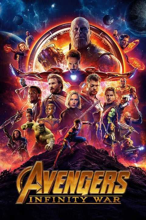 Poster  Avengers Infinity War - Vingadores Guerra Infinita - Filmes