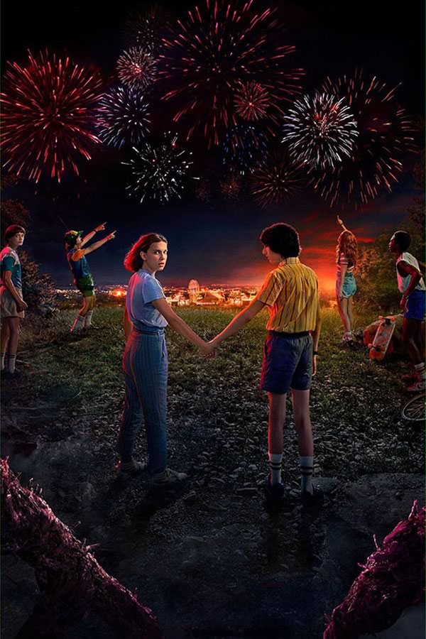Poster Stranger Things - Sem Texto - 3ª Temporada - Séries