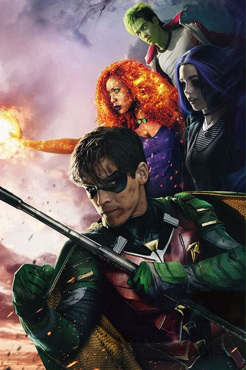 Poster Teen Titans - Jovens Titãs - Séries
