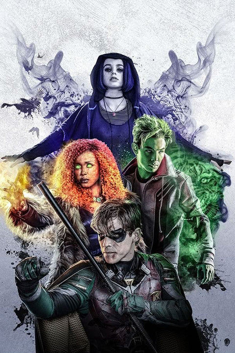 Poster Teen Titans - Jovens Titãs - Séries
