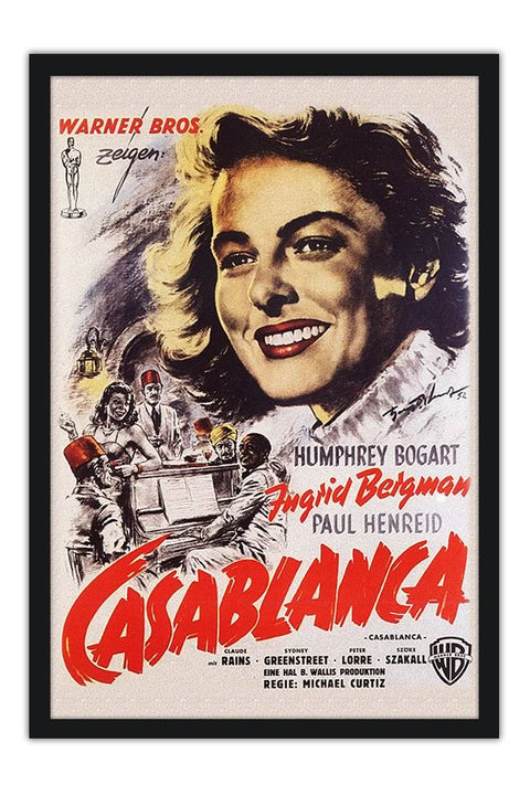 Poster Casablanca - Retrô - Vintage - Filmes