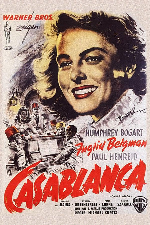 Poster Casablanca - Retrô - Vintage - Filmes