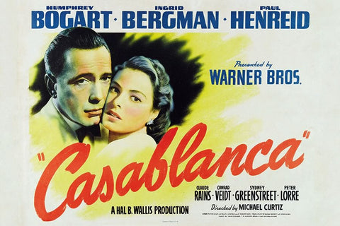 Poster Casablanca - Retrô - Vintage - Filmes