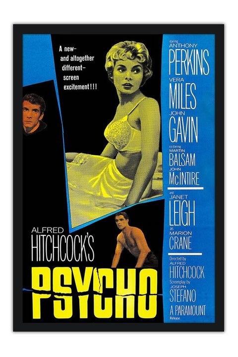 Poster  Psicose - Psycho - Hitchcock - Retrô - Vintage - Filmes