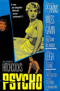 Poster  Psicose - Psycho - Hitchcock - Retrô - Vintage - Filmes