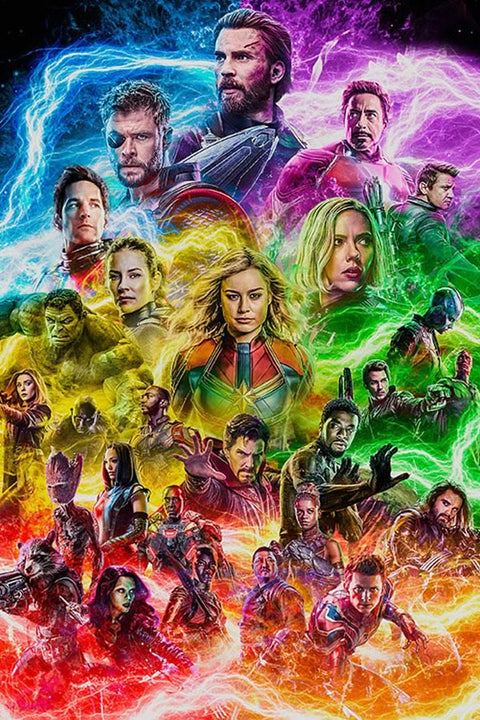 Poster Heróis Marvel - Vingadores - Avengers - Mashup Especial Alternativo - Filmes