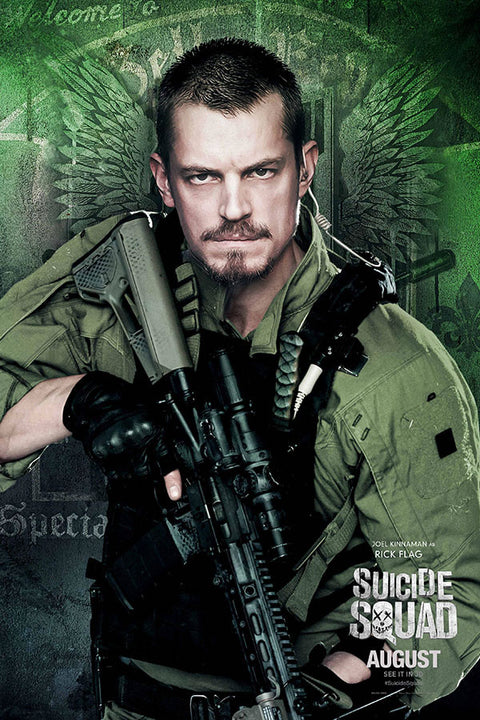 Poster Esquadrão Suicida 2016 - Suicide Squad - Rick Flag - Filmes