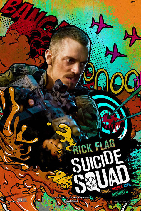 Poster Esquadrão Suicida - Suicide Squad 2016 - Rick Flag - Filmes