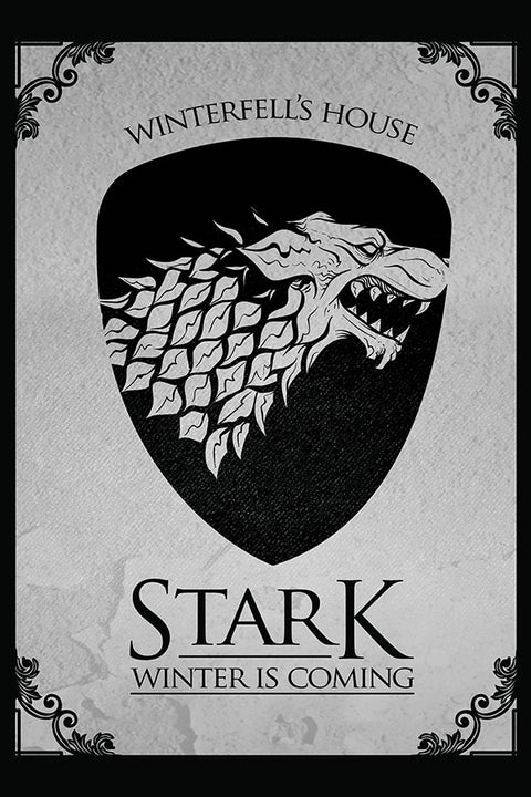 Poster Game Of Thrones - GOT - Casa Stark - Séries