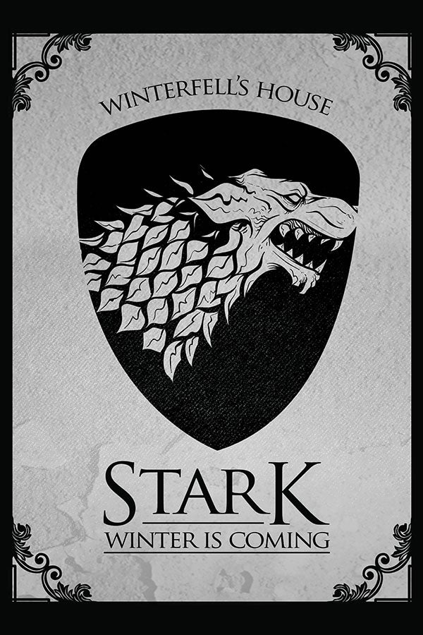 Poster Game Of Thrones - GOT - Casa Stark - Séries