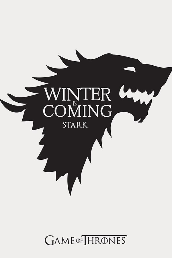 Poster Game Of Thrones - GOT - Casa Stark - Séries