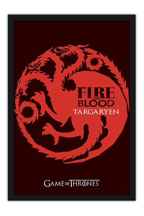 Poster Game Of Thrones - GOT - Casa Targaryen0 - Séries