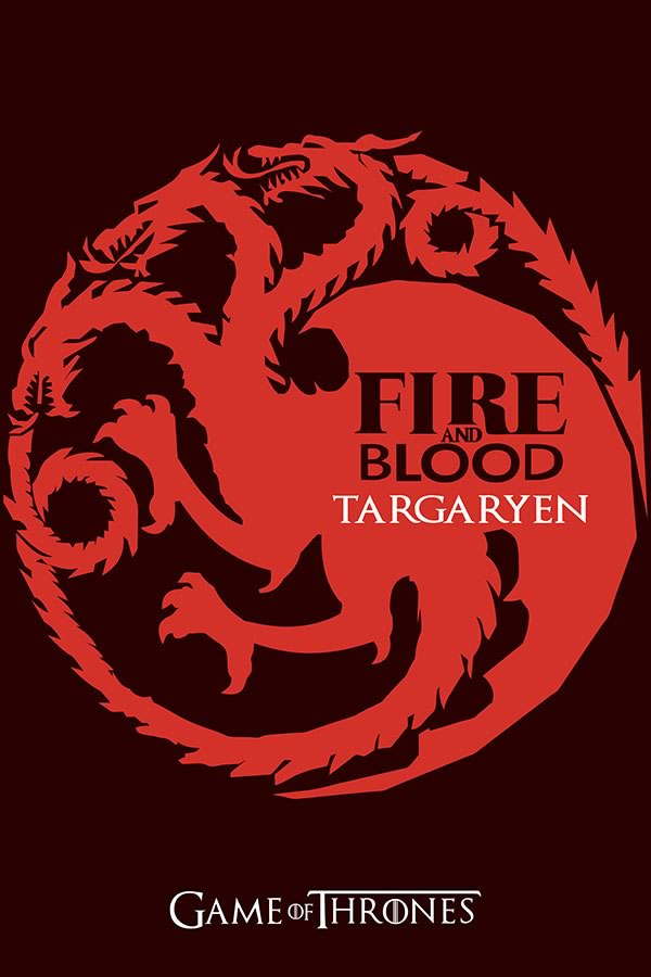 Poster Game Of Thrones - GOT - Casa Targaryen0 - Séries