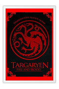 Poster Game Of Thrones - GOT - Casa Targaryen - Séries