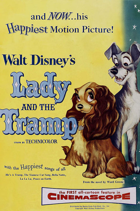 Poster A Dama e o Vagabundo - Filmes - Infantil