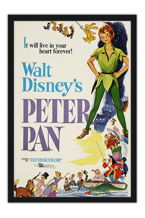 Poster Peter Pan - Vintage - Retrô - Filmes - Infantil