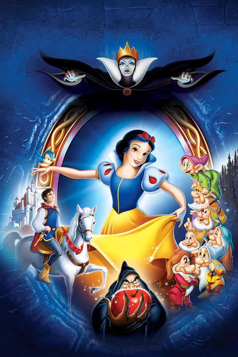 Poster Branca de Neve e os Sete Anões - Princesa - Filmes - Clássicos Disney - Infantil