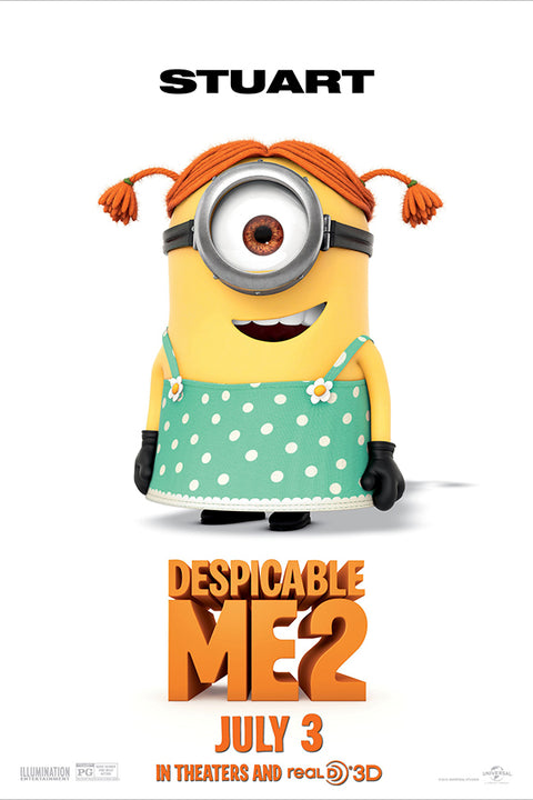 Poster Minions - Stuart - Meu Malvado Favorito 2 - Infantil