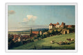 Poster Bellotto Bernardo - View Of Pirna From The Sonnenstein Castle - Obras de Arte