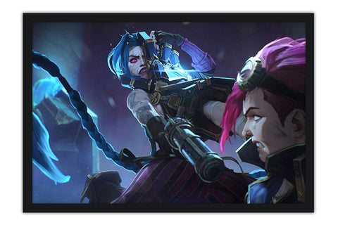 Poster Arcane - Lol - League of Legends - Vi - Jinx - Series