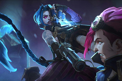 Poster Arcane - Lol - League of Legends - Vi - Jinx - Series
