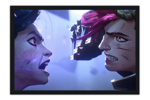 Poster Arcane - Lol - League of Legends - Vi - Jinx - Series