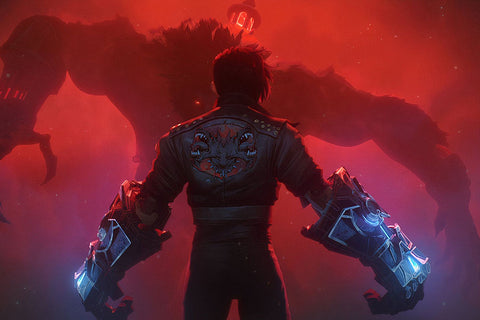 Poster Arcane - Lol - League of Legends - Vi - Warwick - Series