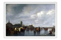 Poster Calraet Abraham Van - Scene On The Ice Outside dordrecht - Obras de Arte
