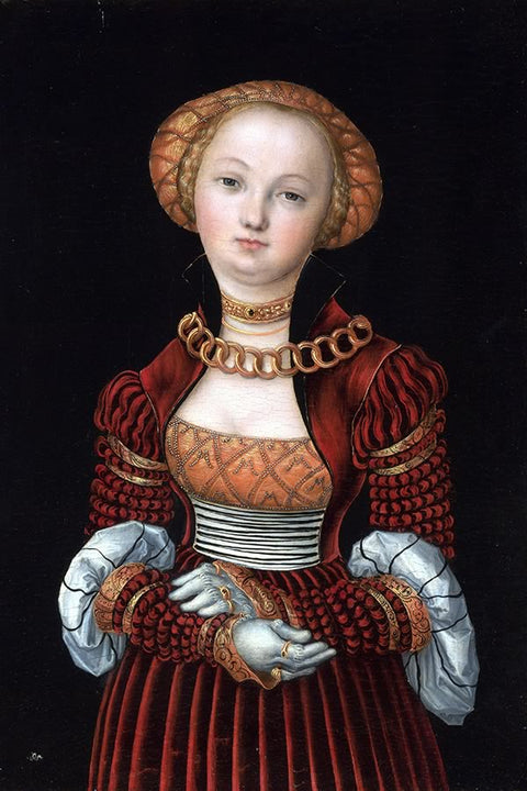 Poster Cranach Lucas The Elder - Portrait Of A Woman 2 - Obras de Arte