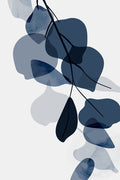 Poster Coleção Folhas Azuis - 1 de 3 - Arte Decorativa