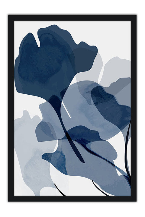Poster Coleção Folhas Azuis - 2 de 3 - Arte Decorativa