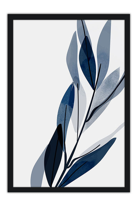 Poster Coleção Folhas Azuis - 3 de 3 - Arte Decorativa
