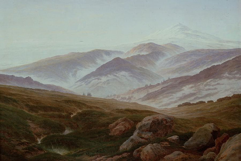 Poster Friedrich Caspar david - Riesengebirge Memories Of The Riesengebirge  - Obras de Arte