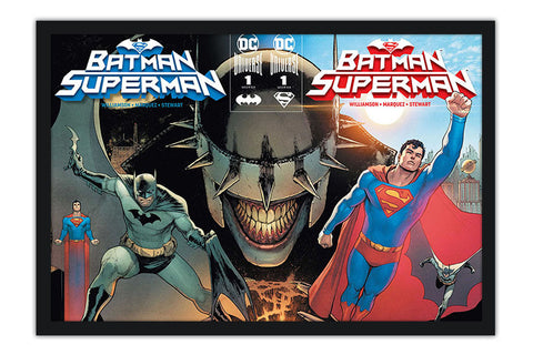 Poster Batman e Superman - Capas De Quadrinhos - HQ - DC Comics