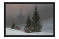 Poster Friedrich Caspar david - Winter Landscape With Church - Obras de Arte