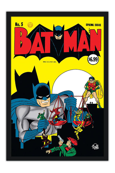 Poster Batman - Vintage - Capas De Quadrinhos - HQ - DC Comics