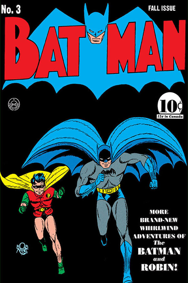 Poster Batman - Vintage - Capas De Quadrinhos - HQ - DC Comics