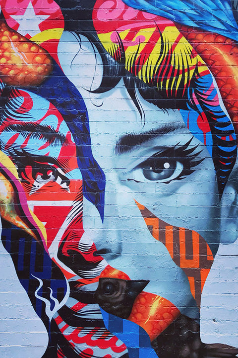 Poster Audrey Hepburn - Atriz - Figuras Históricas - Street Art