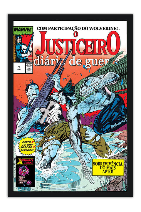 Poster O Justiceiro - Diario De Guerra - Capas De Quadrinhos - HQ - Marvel