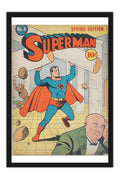 Poster Superman - Vintage - Capas De Quadrinhos - HQ - DC Comics