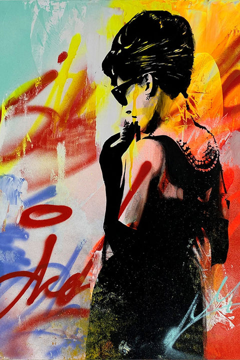 Poster Audrey Hepburn - Atriz - Figuras Históricas - Street Art