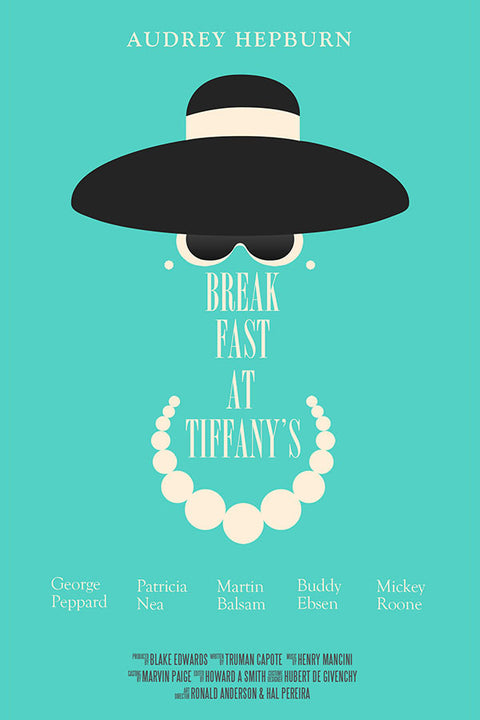 Poster Breakfast at Tiffany's - Bonequinha de Luxo - Audrey Hepburn - Alternativo - Filmes