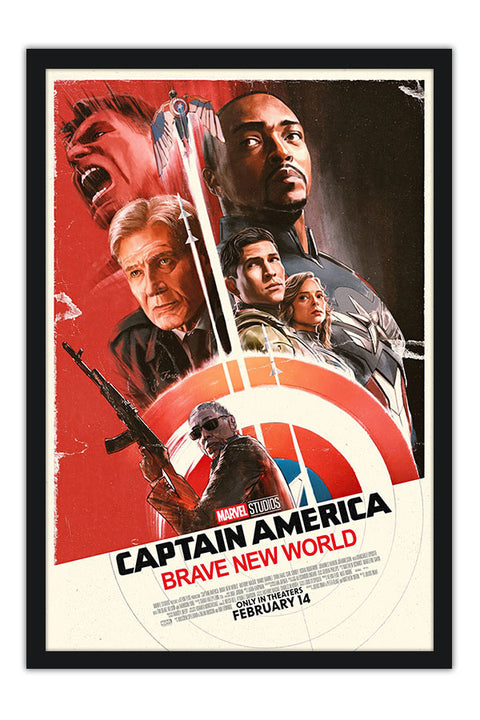 Poster Captain America - Brave New World - Marvel MCU - Filmes