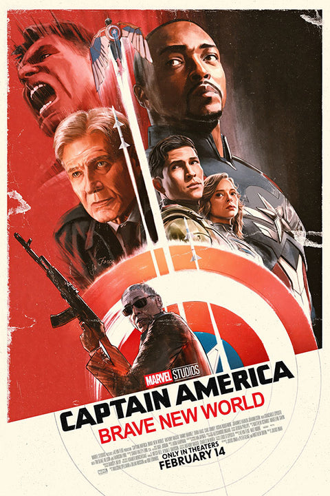 Poster Captain America - Brave New World - Marvel MCU - Filmes