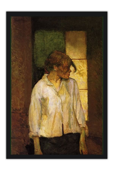 Poster Henri de Toulouse A Montrouge - Rosa La Rouge In Montrouge - Rosa Red - 1886 1887 - Obras de Arte