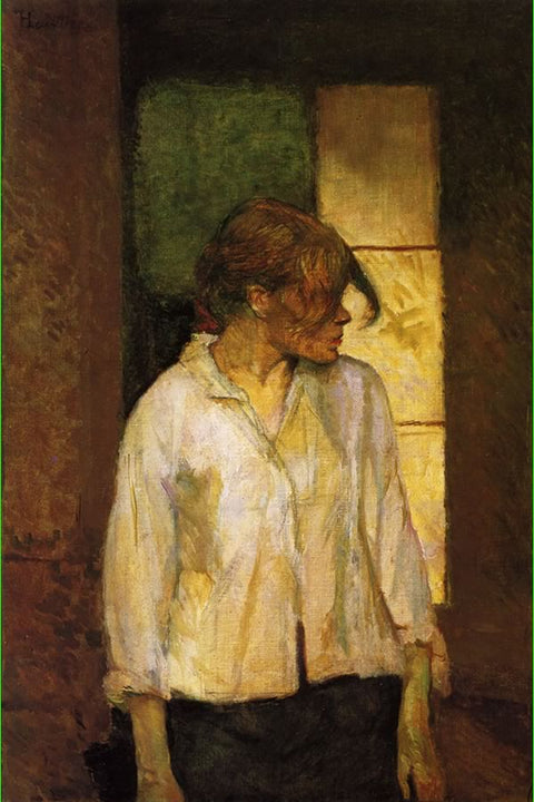 Poster Henri de Toulouse A Montrouge - Rosa La Rouge In Montrouge - Rosa Red - 1886 1887 - Obras de Arte