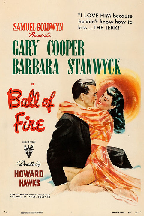 Poster Ball Of Fire - Bola De Fogo Vintage - Filmes