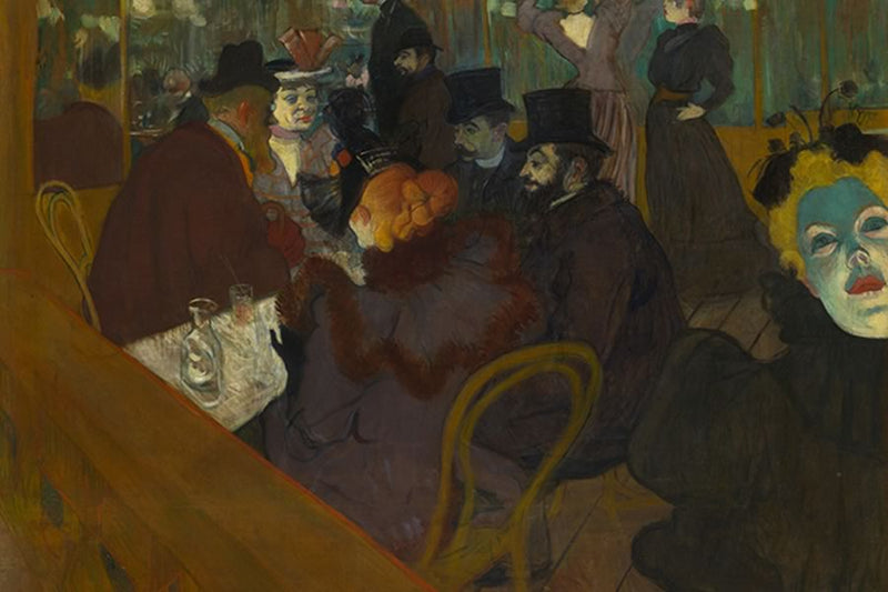 Poster Henri de Toulouse At The Moulin Rouge - 1892 - Obras de Arte