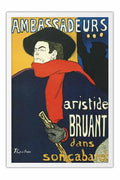 Poster Henri de Toulouse Eldorado Aristide Bruant - 1892 - Pc - Obras de Arte